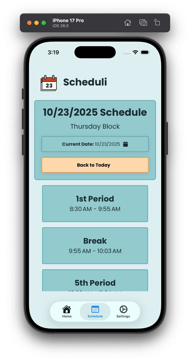 Scheduli secondary image